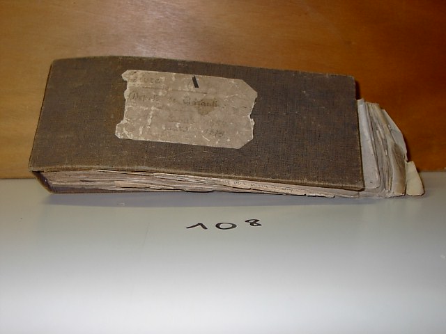  Collection ASPEG, pièce numéro 108 : Livre des avances sur consommation gaz Fécamp