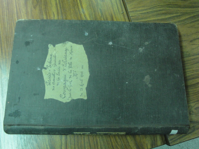  Collection ASPEG, pièce numéro 1319 : Procès verbaux des assemblées de la Cie d'éclairage gaz de Rouen