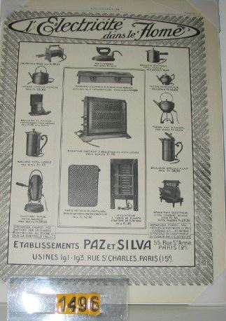  Collection ASPEG, pièce numéro 1496 : L'Electricité dans le Home