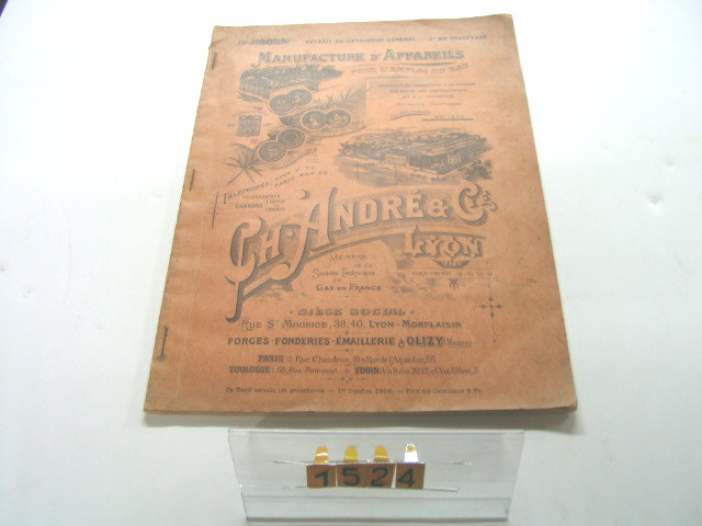  Collection ASPEG, pièce numéro 1524 : Catalogue Appareils de Chauffage