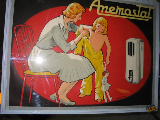  Collection ASPEG, pièce numéro 1654 : Anémostat Publicité chauffage gaz