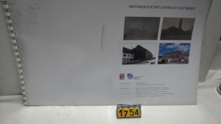 Collection ASPEG, pièce numéro 1754 : Historique de la Centrale de Nétien
