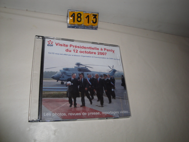  Collection ASPEG, pièce numéro 1813 : CD Visite présidentielle à Penly 2007