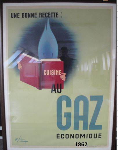  Collection ASPEG, pièce numéro 1862 : La cuisine au gaz économique