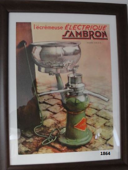  Collection ASPEG, pièce numéro 1864 : Ecrémeuse électrique SAMBRON