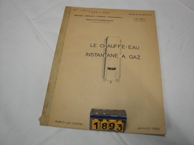  Collection ASPEG, pièce numéro 1893 : Livret 