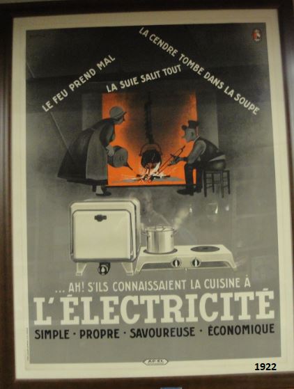 Collection ASPEG, pièce numéro 1922 : Ah! S'ils connaissaient la cuisine à l'électricité