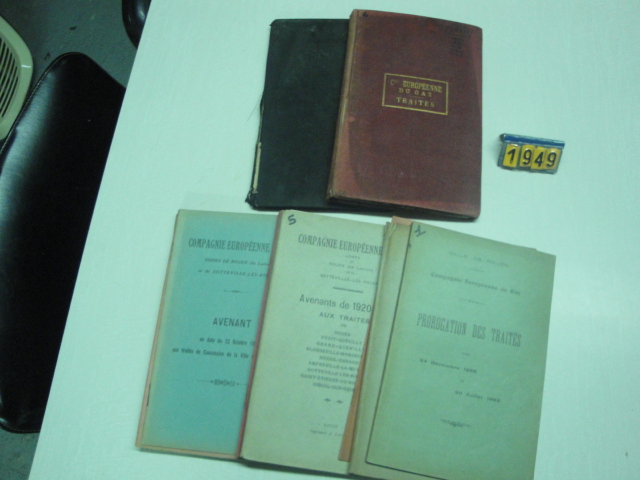  Collection ASPEG, pièce numéro 1949 : Cie Européenne du Gaz