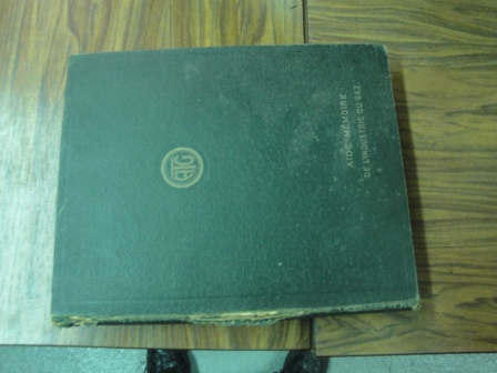  Collection ASPEG, pièce numéro 1951 : Aide Mémoire de l'industrie du gaz
