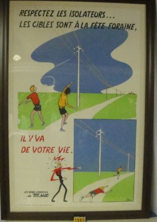  Collection ASPEG, pièce numéro 1989 : respectez lzs isolateurs