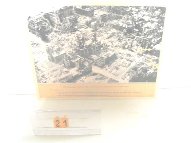  Collection ASPEG, pièce numéro 21 : Photographie Rouen après bombardements
