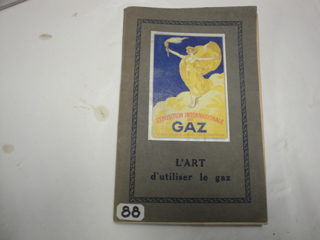  Collection ASPEG, pièce numéro 88 : Livre Art d'utiliser le gaz