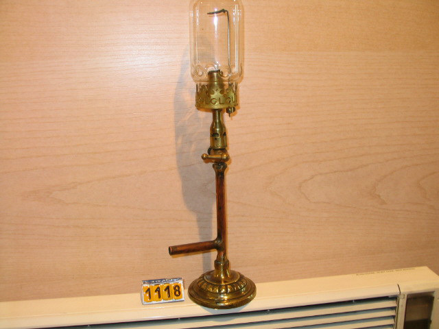  Collection ASPEG, pièce numéro 1118 : Lampe de bureau au gaz