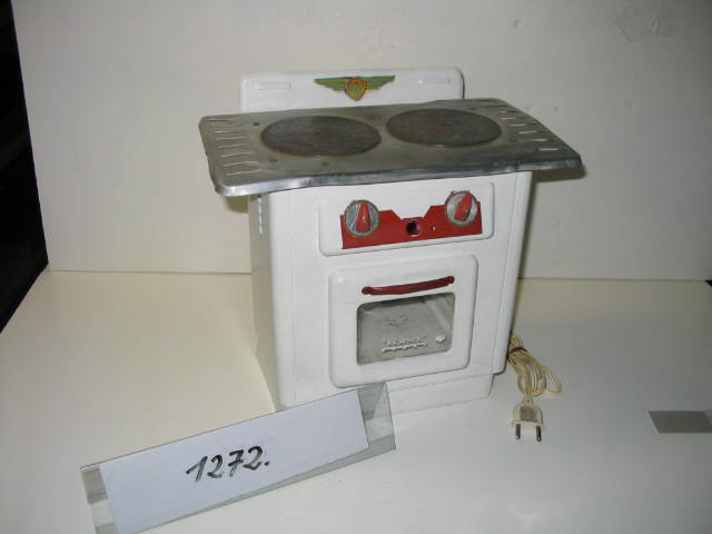  Collection ASPEG, pièce numéro 1272 : Jouet réchaud four 2 plaques