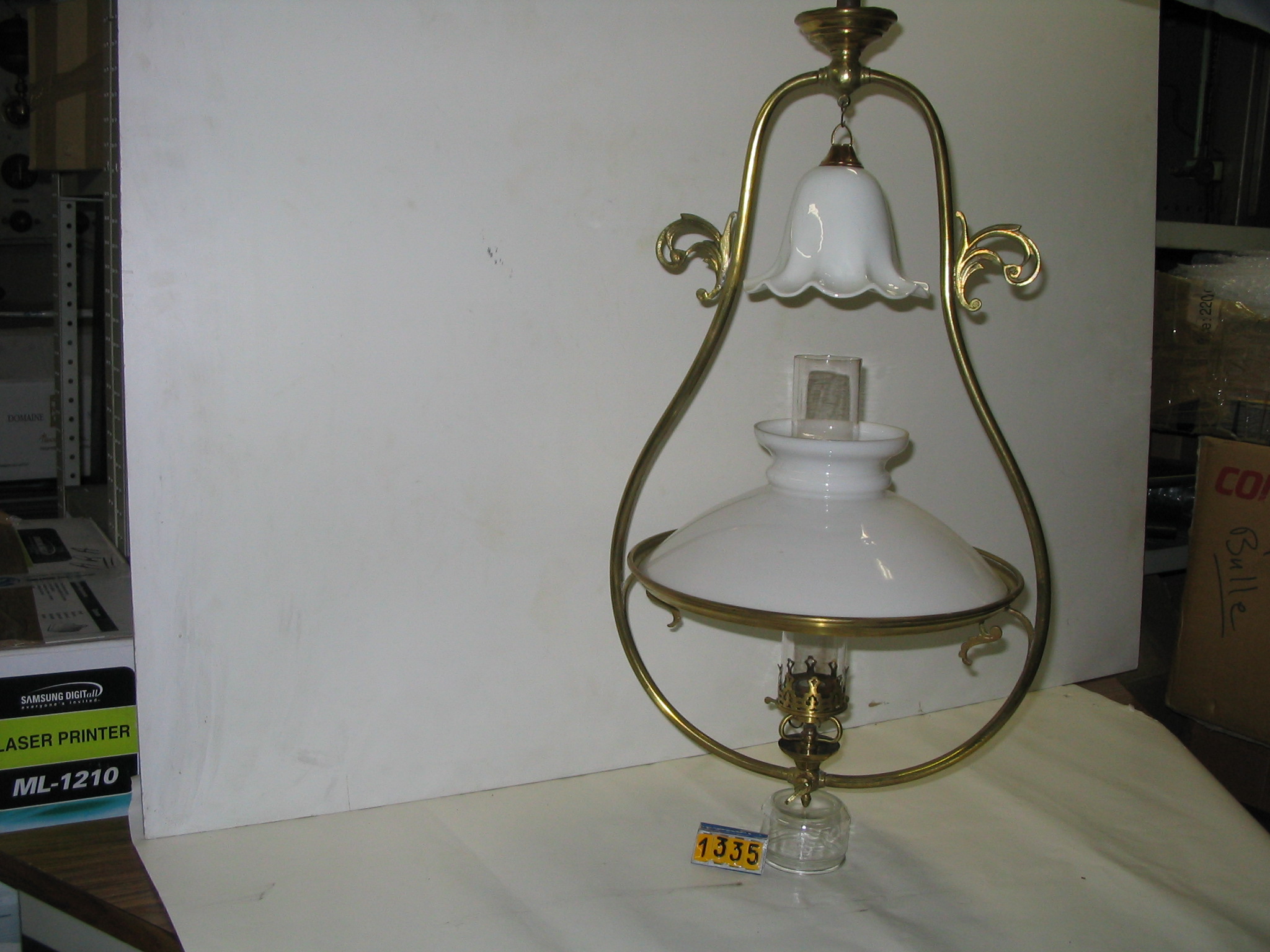  Collection ASPEG, pièce numéro 1335 : Suspension lyre,bruleur Albert,double courant d'air