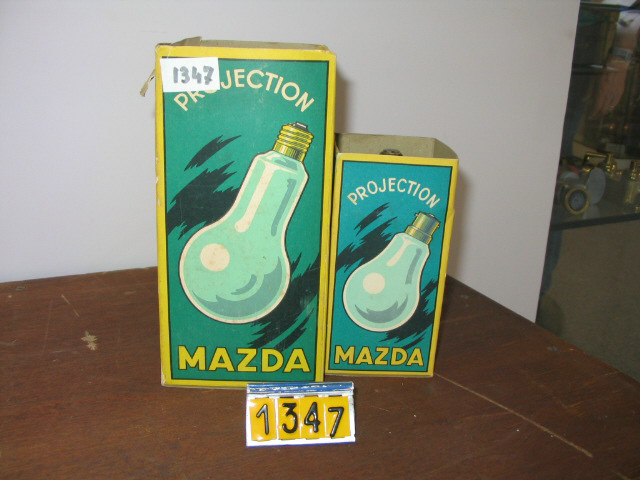  Collection ASPEG, pièce numéro 1347 : Lot 2 lampes cinématographique