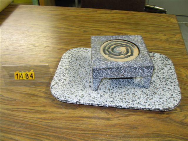  Collection ASPEG, pièce numéro 1484 : Réchaud à boudin + plateau de propreté