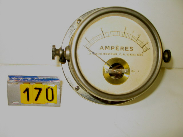  Collection ASPEG, pièce numéro 170 : Ampèremètre