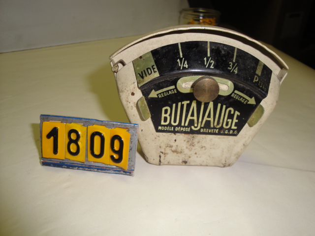  Collection ASPEG, pièce numéro 1809 : Jauge de contrôle de remplissage de bouteille gaz