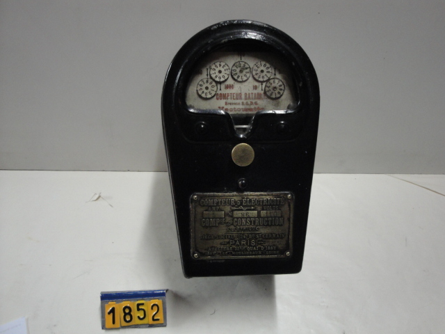  Collection ASPEG, pièce numéro 1852 : Compteur électrique