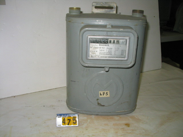  Collection ASPEG, pièce numéro 475 : Compteur gaz