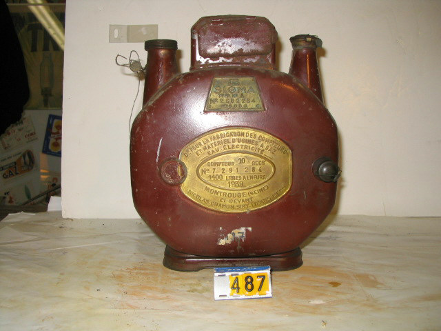  Collection ASPEG, pièce numéro 487 : Compteur gaz