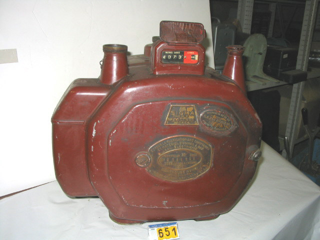  Collection ASPEG, pièce numéro 651 : Compteur gaz 20 becs