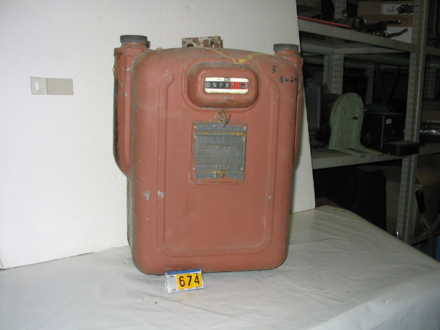  Collection ASPEG, pièce numéro 674 : Compteur à gaz