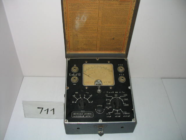  Collection ASPEG, pièce numéro 711 : Ampèremètre