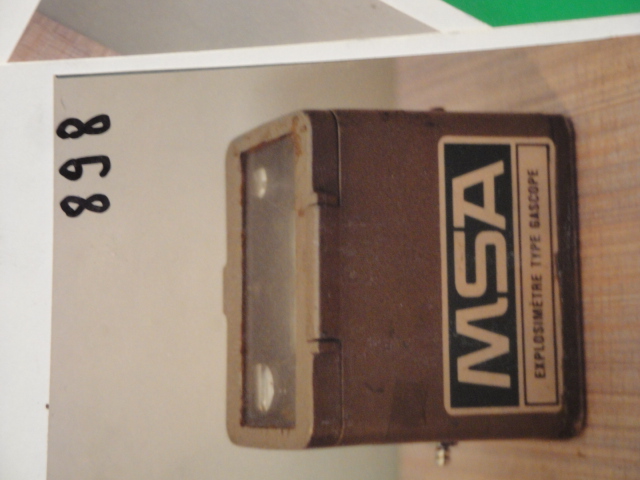  Collection ASPEG, pièce numéro 898 : explosimetre type gascope
